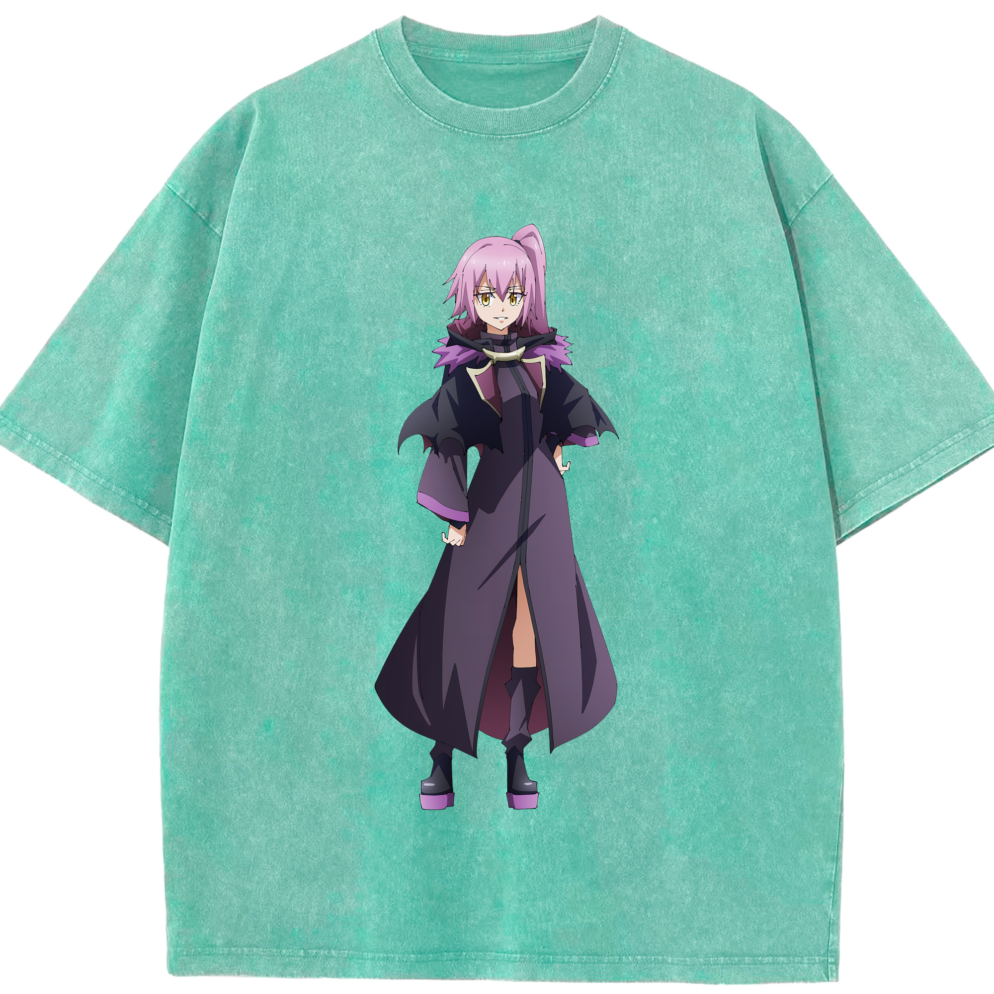 （画像用） 転スラ Regarding Reincarnated to Slime 綿100% ヴィンテージ風 半袖Tシャツ（フロントプリント）